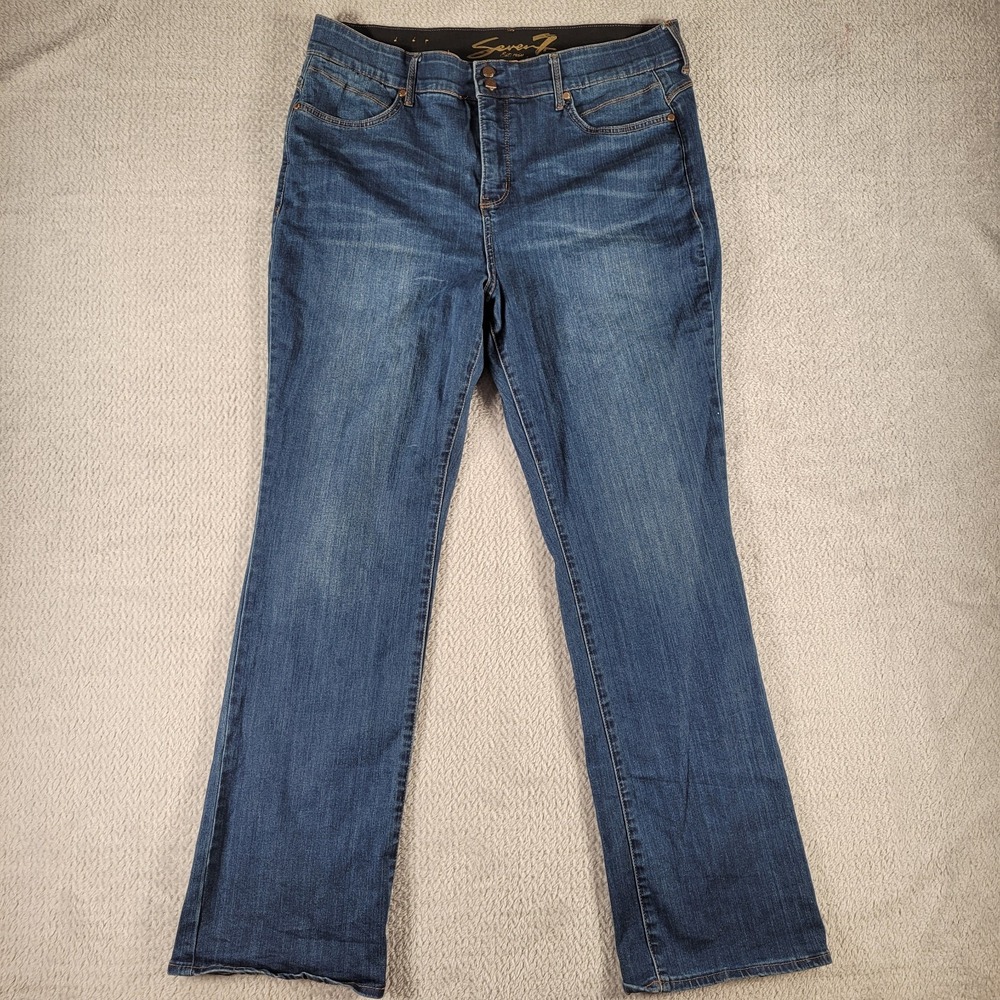 Seven 7 BootCut blue jeans size 18